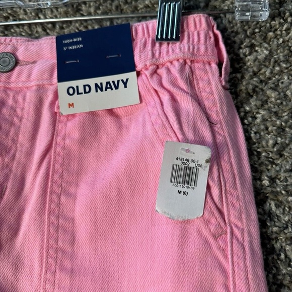 Old Navy Girls Elastic High Waisted Utility Jean Shorts SZ 8 NWT - Picture 7 of 7